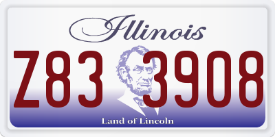 IL license plate Z833908