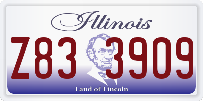 IL license plate Z833909
