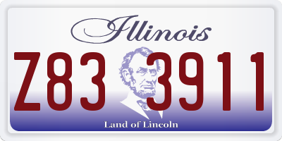 IL license plate Z833911