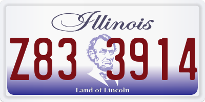IL license plate Z833914