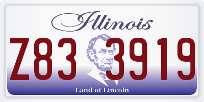 IL license plate Z833919