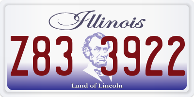 IL license plate Z833922