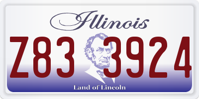 IL license plate Z833924