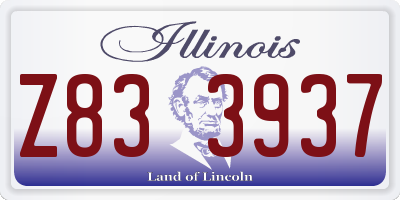 IL license plate Z833937