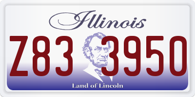 IL license plate Z833950