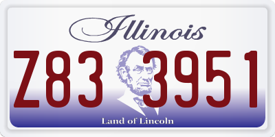 IL license plate Z833951