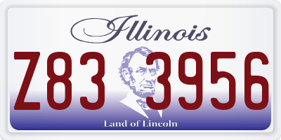 IL license plate Z833956