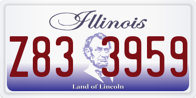 IL license plate Z833959