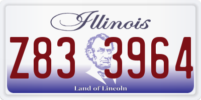 IL license plate Z833964