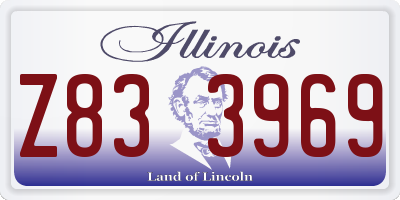 IL license plate Z833969