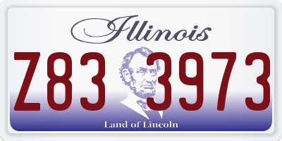 IL license plate Z833973
