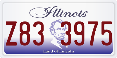IL license plate Z833975
