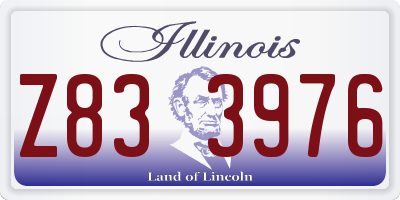 IL license plate Z833976