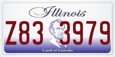 IL license plate Z833979