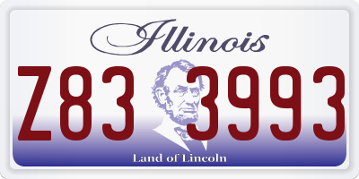 IL license plate Z833993