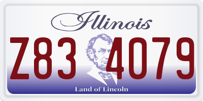 IL license plate Z834079