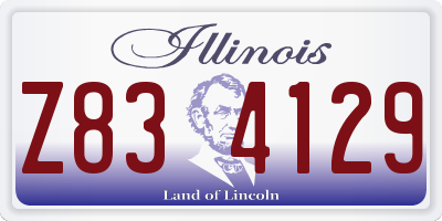 IL license plate Z834129