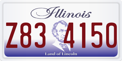 IL license plate Z834150