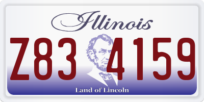 IL license plate Z834159