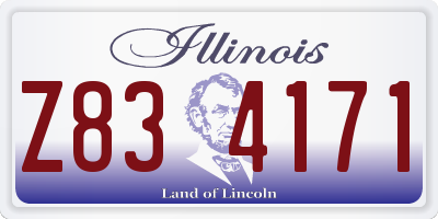 IL license plate Z834171