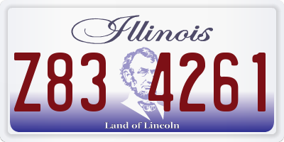 IL license plate Z834261