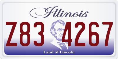 IL license plate Z834267