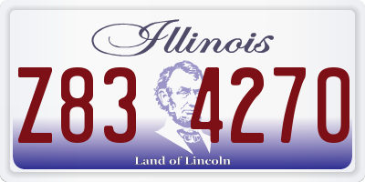 IL license plate Z834270
