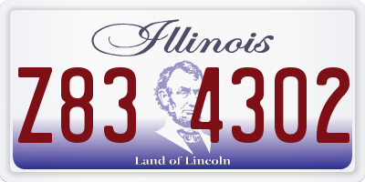 IL license plate Z834302