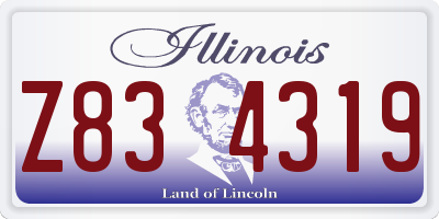 IL license plate Z834319
