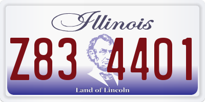 IL license plate Z834401