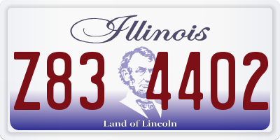 IL license plate Z834402