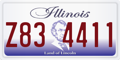 IL license plate Z834411