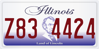 IL license plate Z834424