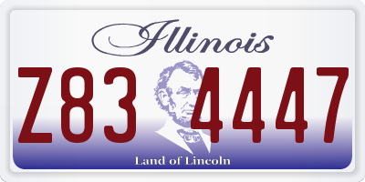 IL license plate Z834447