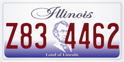 IL license plate Z834462