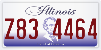 IL license plate Z834464