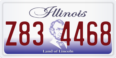 IL license plate Z834468