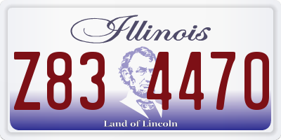 IL license plate Z834470