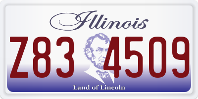 IL license plate Z834509