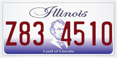 IL license plate Z834510