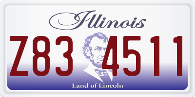 IL license plate Z834511