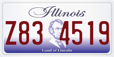 IL license plate Z834519