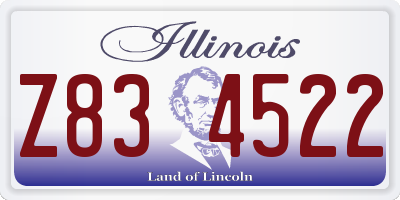 IL license plate Z834522