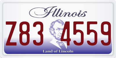 IL license plate Z834559