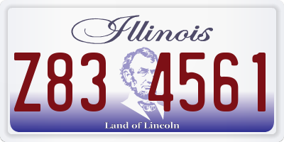 IL license plate Z834561