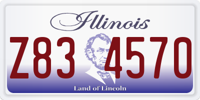 IL license plate Z834570