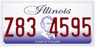 IL license plate Z834595