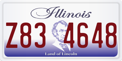 IL license plate Z834648