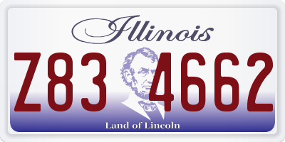 IL license plate Z834662