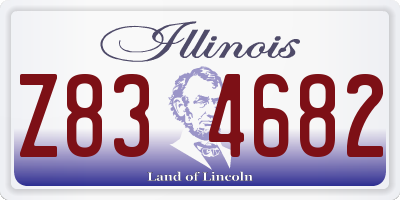 IL license plate Z834682